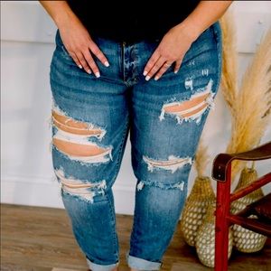 Judy blue 18w boyfriend distressed jean
